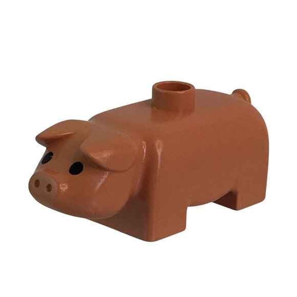 Vtg Lego Duplo Farm Animals Lot Horse Cow Sheep Chickens Scottish Terrier Dog - Picture 5 of 15